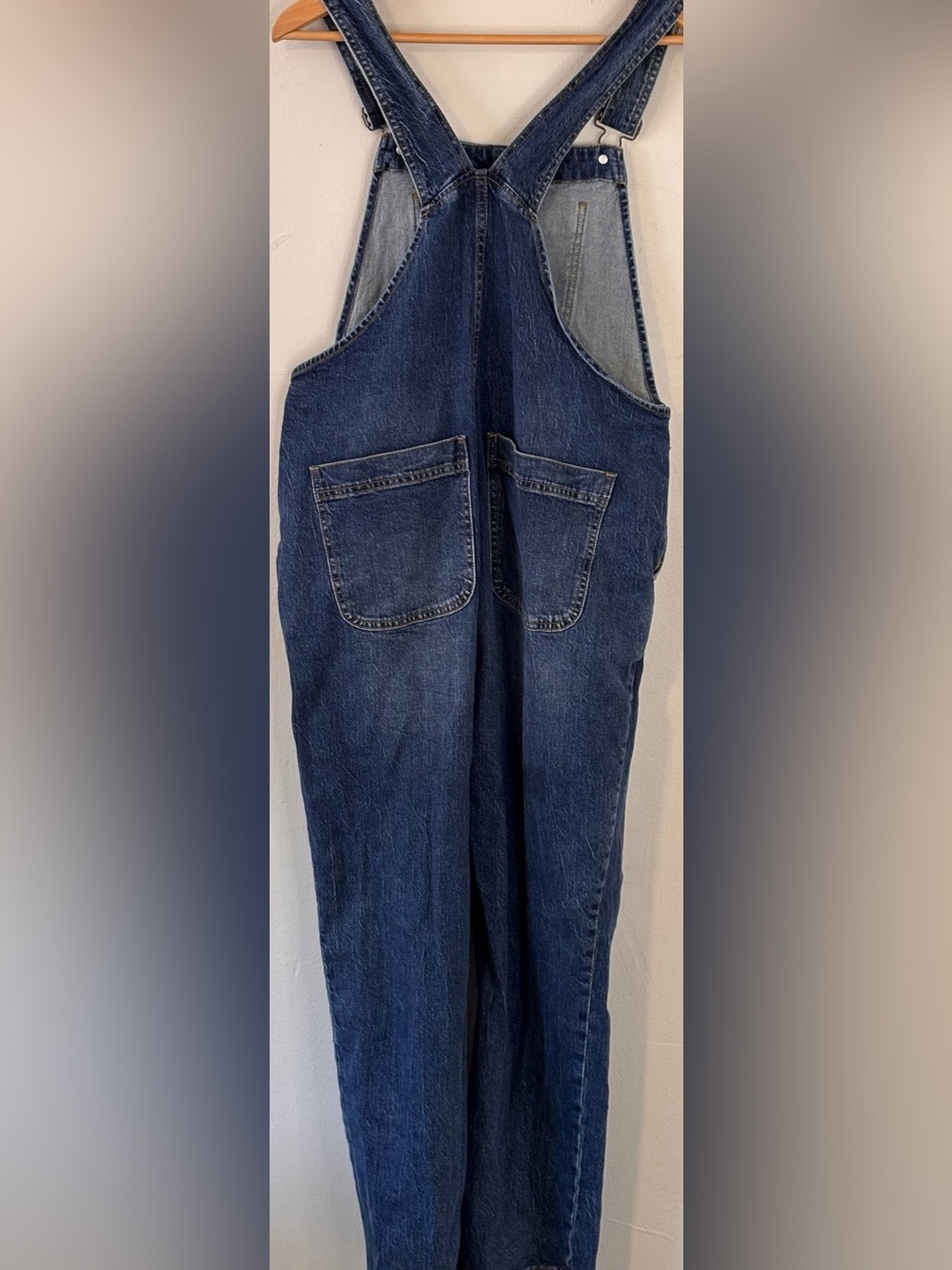 J. Crew Re-Imagined Bib Overalls Medium Wash Women’s Size Medium - Picture 5 of 15